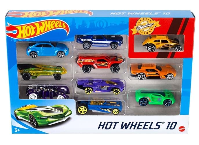 Hot Wheels Set of 10 1:64 Scale Toy Trucks and Cars for Kids and Collectors, Styles May Vary (Amazon Exclusive) - Image 1