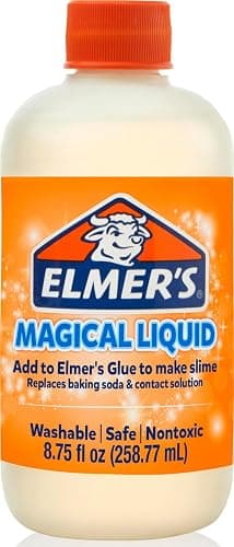 Elmer's Magical Liquid, Slime Activator Solution, Updated Formula for Double Slime Output, Safe, Washable, 8.75 fl oz - Kids Activity, Arts & Crafts, #1 Teacher Brand - Image 1