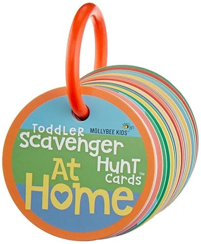 MOLLYBEE KIDS Toddler Scavenger Hunt Cards at Home, Toddler Activity, Ages 2, 3, Indoor Scavenger Hunt Game - Image 1