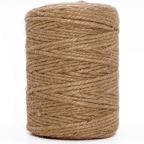 Leecogo 3mm Jute Twine 328 Feet Heavy Duty and Durable Brown Twine for Crafting, Gardening, and DIY Projects - Image 1