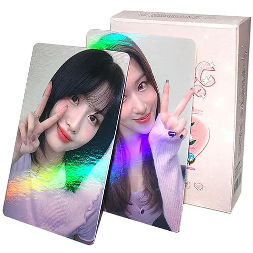 PYAJUU KPOP TWICE Photocards 50PCS TWICE Laser Photocards Album Photo Cards Gift for Fans Kpop Gift Set - Image 1