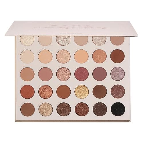 ColourPop Eyeshadow Palette - Eye Makeup Palette with Matte, Metallic, Matte Sparkle & Glitter Finishes - High-Pigment Eye Makeup with a Long-Wearing Formula - Bare Necessities (0.04 oz) - Image 1