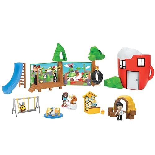 Adopt Me! Coffee Shop and Playground Large Playset - Top Online Game - Exclusive Virtual Item Code Included - Featuring Your Favorite Pets, Characters, and Playscapes - Ages 6+ - Image 1