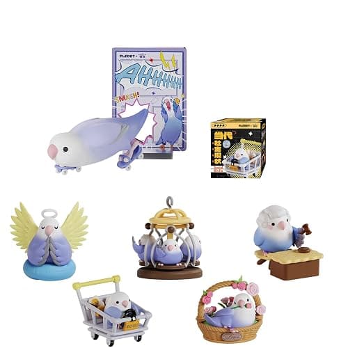 Cute Social Birdie Series Blind Box, Kawaii Bird Statue for Desk Home Decor, Collectable Random One Mystery Box for Birthday Gifts - Image 1