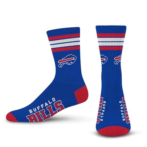 For Bare Feet Men's NFL 4-Stripe Deuce Performance Crew Socks - Image 1