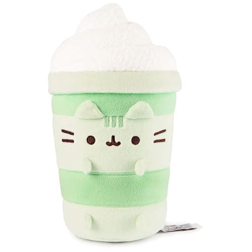 GUND Pusheen Sips Matcha Latte Plush, Matcha Tea, Toy Dessert Food Stuffed Animal for Ages 8 and Up, Green, 9.5” - Image 1