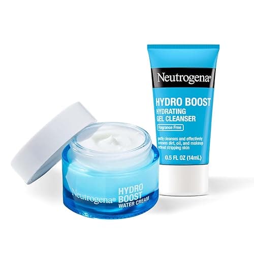 Neutrogena Hydro Boost Hydrating Water Cream Face Moisturizer for Sensitive Skin plus Hydrating Gel Cleanser Alcohol and Fragrance Free Hyaluronic Acid Daily Hydration Routine, 7.8 fl oz - Image 1
