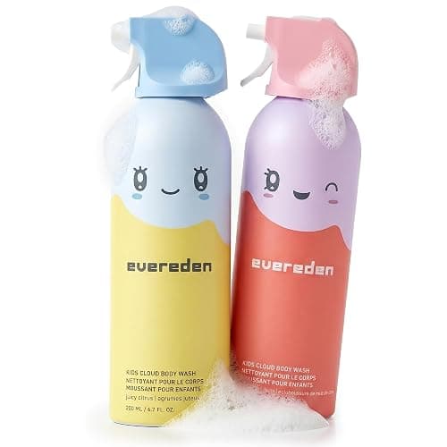 Evereden Kids Cloud Body Wash Duo - Gentle, Nourishing Toddler Body Wash for Delicate Skin, Coconut Splash & Juicy Citrus Scents, Creamy Hydrating Formula, 2 Pack (6.7 fl oz Each) - Image 1