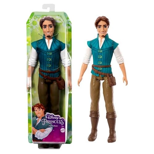 Disney Princess Toys, Posable Flynn Rider Fashion Doll in Signature Look Inspired by the Disney Movie Tangled, Gifts for Kids - Image 1