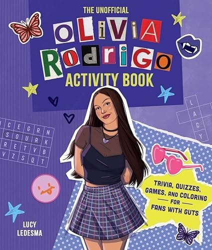 The Unofficial Olivia Rodrigo Activity Book: Trivia, Quizzes, Games, and Coloring for Fans with Guts - Image 1
