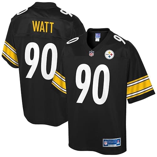NFL PRO LINE Men's T.J. Watt Black Pittsburgh Steelers Team Player Jersey - Image 1