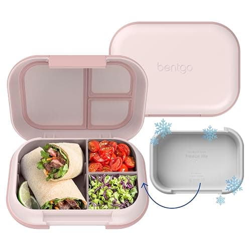 Bentgo Chill Max Leak-Proof XL Lunch Box - Included Ice Pack Keeps Food Cold; 5-Cup Capacity for Ages 8+, 3 or 4 Compartment Bento Box, BPA-Free, Dishwasher Safe (Pink Cloud & Blush) - Image 1