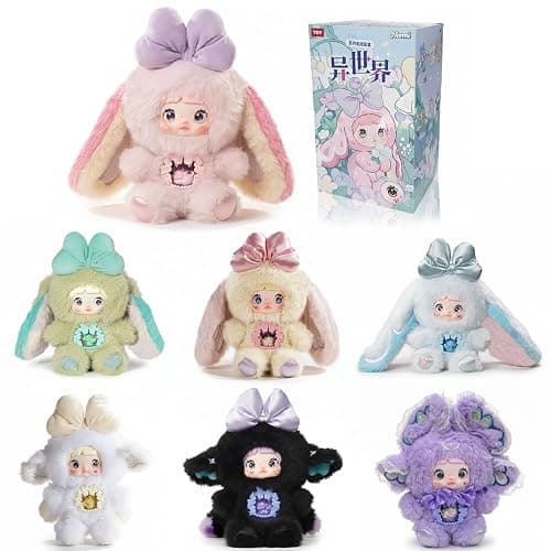 Nommi Blind Box Plush Figures, Cute Vinyl Blind Box Plush Doll, Nommi Fantasy World Series Collectible Toys, Kawaii Action Figure Mystery Box for Gifts, Single Box (1 of 7 Possible Styles) - Image 1