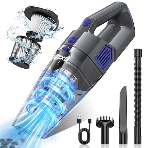 Gxzsk Handheld Vacuum Cordless, 15000PA Strong Suction Hand Held Car Vacuum Cleaner Rechargeable, Portable Hand Vacuum with Multi-Nozzles & Washable Filter for Home Office, Car, Pets - Image 1