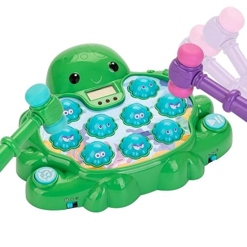 Veoasis Interactive Whack A Octopus Game for Ages 2-4,Educational Toddlers Toys for 2 3 4 5 6 Year Old Boys Girls, Green, Digital Display, Silent Mode,Multiple Difficulty Levels Fun Birthday Gifts - Image 1