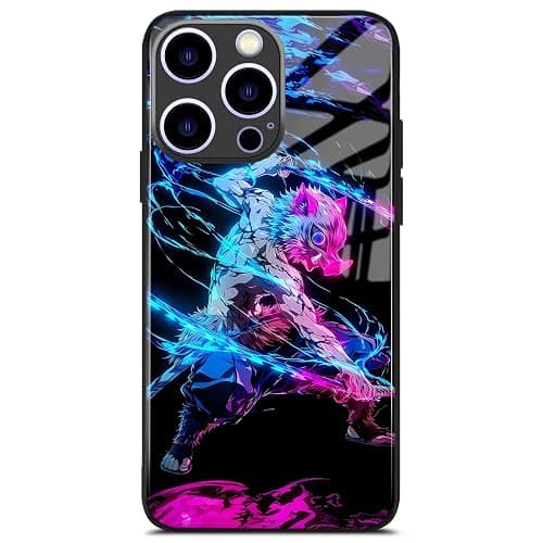 Akatxezy Inosuke Secure Grip Anime Case: Enhanced Texture Manga Design Protective Cover for No-Slip for iPhone 14 - Image 1