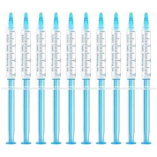 EZGO 10 Pack Teeth Whitening Gel Refills 22% Bleaching Gel, No Sensitive Teeth Whitener, Great for Sensitive Tooth Whitening, Carbamide Peroxide Teeth Whitening Gel, Mint Flavor (10X 3ML) - Image 1
