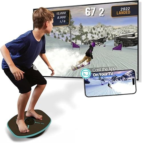 GoBalance Board - App-Enabled Balance Board. Smart Bluetooth Sensor, 12 FREE Interactive Games - Fun, Balance Training and Home Gym Workout! Boost Coordination & Strength for Teens and Adults - Image 1