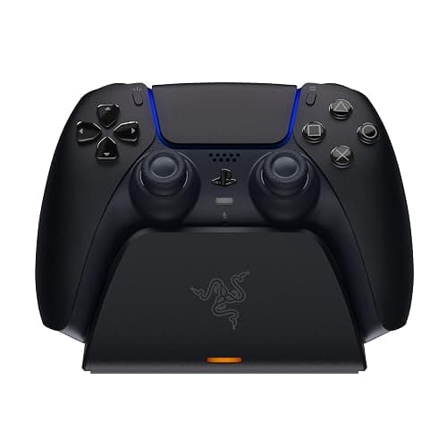 Razer Quick Charging Stand - Quick Charging Stand for PlayStation 5 Controller (Quick Charge, Curved Cradle Design, Powered by USB, One-Handed Navigation) Midnight Black - Image 1