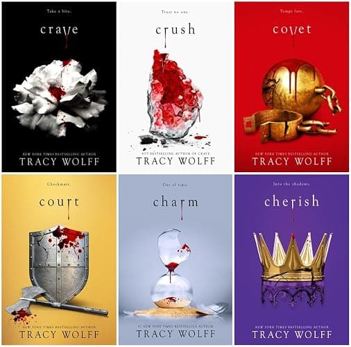 Crave Series 6-Book Collection Set Hardcover Edition - Crave, Crush, Covet, Court, Charm, Cherish - A Thrilling Paranormal Romance Saga - Image 1