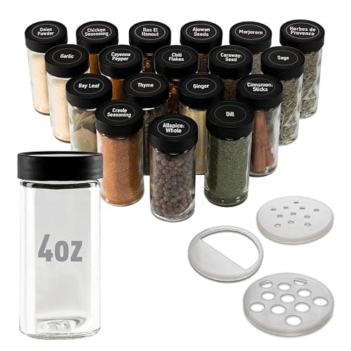 AllSpice Glass Spice Jars