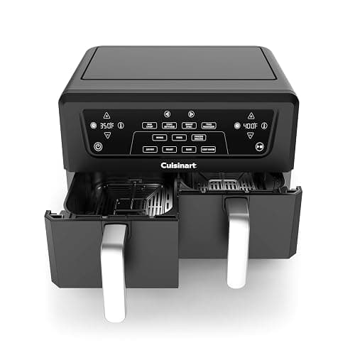Cuisinart Dual Basket Air Fryer, Two Baskets Totals 11 QT, 4 Function Air Fryer to Air Fry, Roast, Bake & Keep Warm, Features Sync Finish & Settings, Toss Reminder, Automatic Warm Mode & Auto-Pause - Image 1