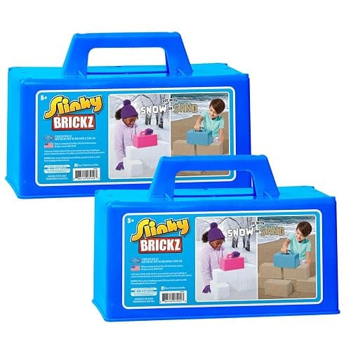 Just Play The Original Slinky® Brickz Sand and Snow Outdoor Play Toy, Pack of 2, 10-inch Wide Brick Mold, Pretend Play, Kids Toys for Ages 5 Up - Image 1