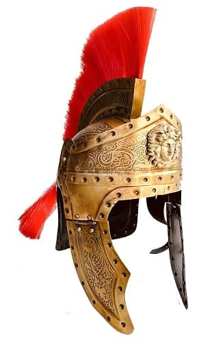 Medieval Armor Helmet of Royal Roman King Army Praetorian Guard Roman Helmet - One Size - Hollywood Fantasy Armour Helm Gift - Image 1