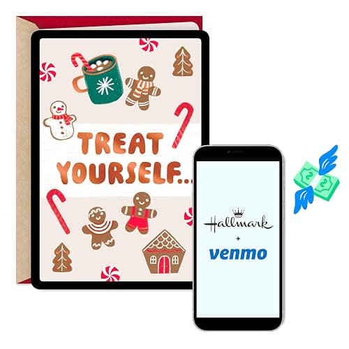 Hallmark and Venmo Christmas Card (Treat Yourself) Cocoa and Gingerbread - Image 1