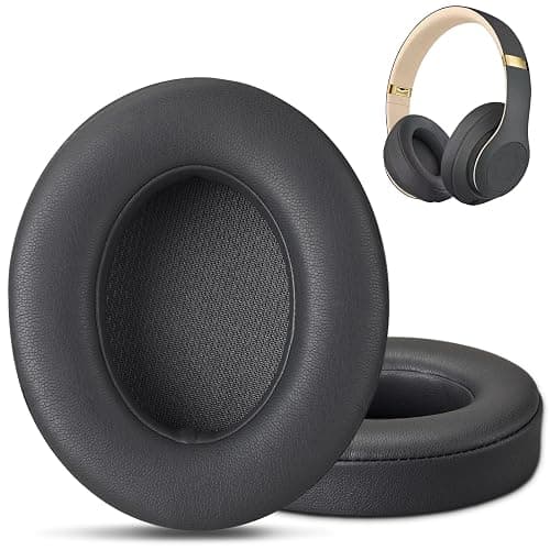 Replacement for Beats Studio 3 Replacement Ear Pads Grey, Beats Studio Wireless Replacement Ear Pads Earpads for Beats Studio 3 Beats Studio 2,Beats Studio 3 Wireless Ear Cushions (Titanium Grey) - Image 1