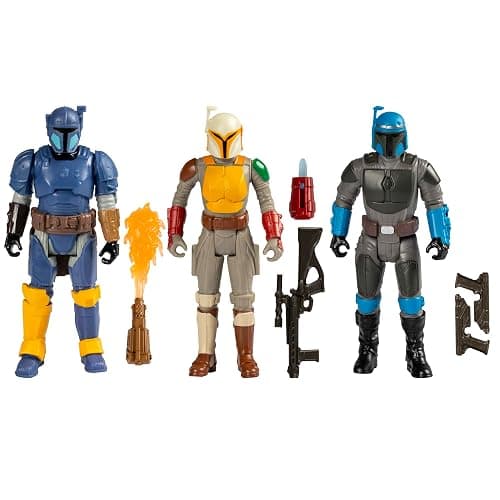 STAR WARS Epic Hero Series Unite The Clans Pack, Paz Vizsla, Mandalorian Warrior, Axe Woves 4-Inch Action Figures, Toys for 4 Year Old Boys & Girls (Amazon Exclusive) - Image 1