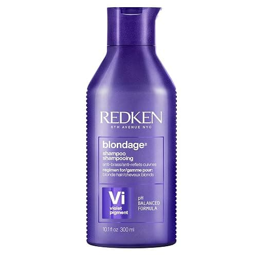 Redken Blondage Purple Shampoo For Blonde, Bleached or Highlighted Hair - Neutralizes Brassy Tones With Salicylic Acid, Color Depositing - Image 1