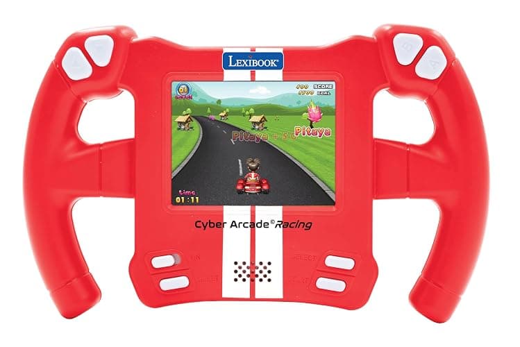 Lexibook, Cyber Arcade, Motion Console, 30 racing, action and puzzle games, Control by tilting, Red, JL3150 - Image 1