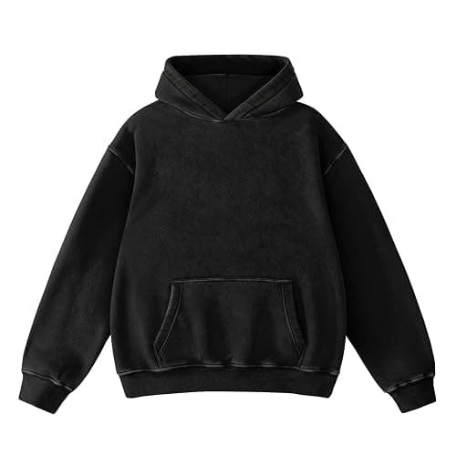 Dnzzs Acid Wash Hoodie Super Soft Sweatshirt for Mens Pullover Oversized Men's Fashion Hoodies & Sweatshirts Vintage Tops - Image 1