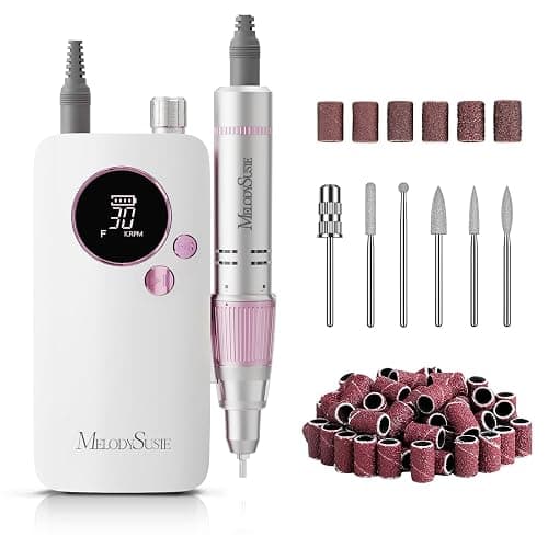 MelodySusie Entry-Level Clip-On Rechargeable Nail Drill, SC320F 30000RPM E-File with Pastel & Colorful Design for Manicure Shaping & Gel Removal, Ideal for Training, Nail Art Practice & Home Use. - Image 1