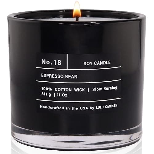 Lulu Candles | Espresso Bean | Luxury Scented Soy Jar Candle | Hand Poured in The USA | Highly Scented & Long Lasting,11 Oz. - Espresso Bean - 11 Oz. - Image 1