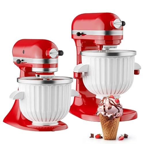 Ice Cream Maker Attachment for KitchenAid Stand Mixer | 2 Quart Ice Cream Bowl, Fits for KitchenAid 4.5 Qt & Larger Models - Homemade Ice Cream, Gelato & Sorbet, Ice Cream Machine by InnoMoon - Image 1