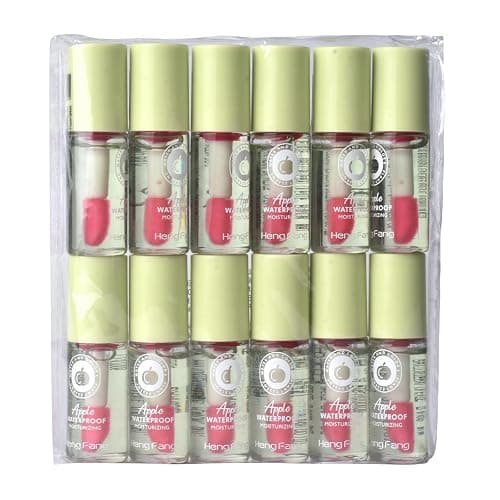 LAMUSELAND Tinted Lip Glow Oil, 12Pcs Hydrating Moisturizing Clear Plumping Mini Cute Lip Oil Gloss Set Kit for Women Girls (23) - Image 1