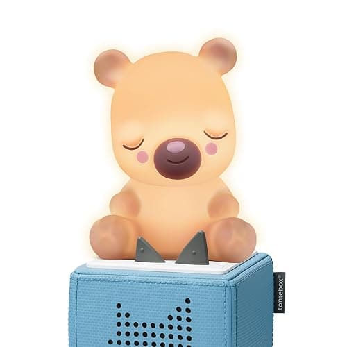 Tonies Night Light - Sleepy Bear Audio Play Character from Sleepy Friends | Warm Glow | 75 Minutes of Beautifully Composed Melodies | Record Your Own Bedtime Stories - Image 1