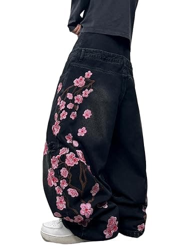 MaxOpen Men's Y2k Baggy Jeans Wide Leg Skater Pants Loose Fit Denim Pantalones Loose Long Trousers Streetwear Rock - Image 1