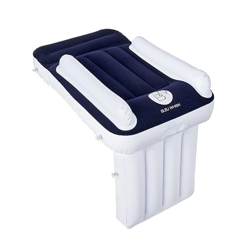 BleuWhisk Inflatable Toddler Travel Bed - Airplane Bed for Kids, Airplane Seat Extender for Kids - Plane Bed for Toddler Baby Air Mattress - Image 1