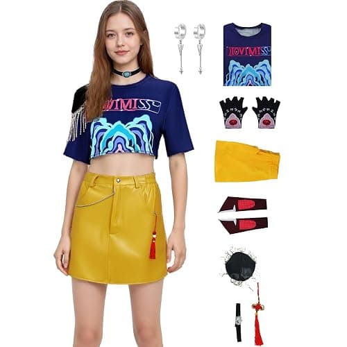 Demon Hunters Costume Women Rumi Mira Zoey Cosplay Outfits Pop Singers Role Play Halloween Suit Performance Uniform - Image 1