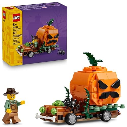 LEGO Jack-O'-Lantern Pickup Truck 40822 | Building Toys for Boys & Girls, Ages 8+, Halloween Decor & Craft, 177 pieces, Gift for Kids - Image 1