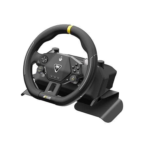 Turtle Beach Racer Wireless Racing Wheel System Officially Licensed for Xbox Series X|S & Xbox One and Windows PCs – Complete Design, Reliable Wireless Connection, up to 30Hr Battery– Black - Image 1