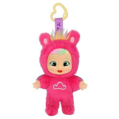Cry Babies Cuties Hannah Mini Baby Plush Doll Portable Posable Soft Body With Clip Toy For Kids Age 3 Years and Up - Image 1