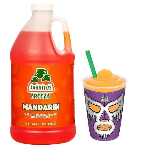 Jarritos® Freeze Mandarin Frozen Uncarbonated Beverage Concentrate, 1/2 Gallon Bottle – 5:1 Mix Ratio for Slushies, Granitas & Frozen Drink Machines – Tangy Sweet Mandarin Citrus Flavor – 33 Servings - Image 1