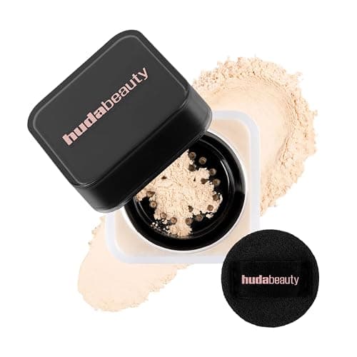 Huda Beauty Baby Bake Mini Easy Bake Loose Baking & Setting Powder - Pound Cake (fair, light, medium, and tan skin tones.) .21 Oz / 6g. - Image 1