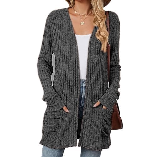 Lightweight Cardigans for Women Fashion Casual Oversized Long Sleeve Cardigan Sweater Loose Dressy Fall Holiday Tops - Image 1