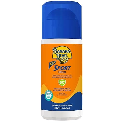 Banana Boat Sport Ultra SPF 60 Roll On Sunscreen, 2.5oz | Travel Size Sunscreen Roller, Roll On Sunblock SPF 60, Oxybenzone-Free, Water Resistant, 2.5oz - Sport Roll-On - Image 1