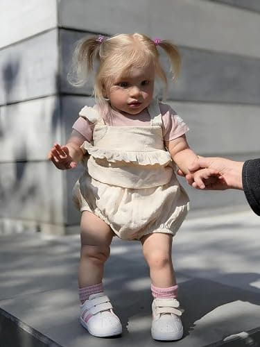 Anano Realistic Reborn Toddler Doll 70CM Pippa Reborn Dolls Realistic Silicone Babies That Look Real Looking Toddler Girls Set for Kids Age 3 Role Playing - Image 1
